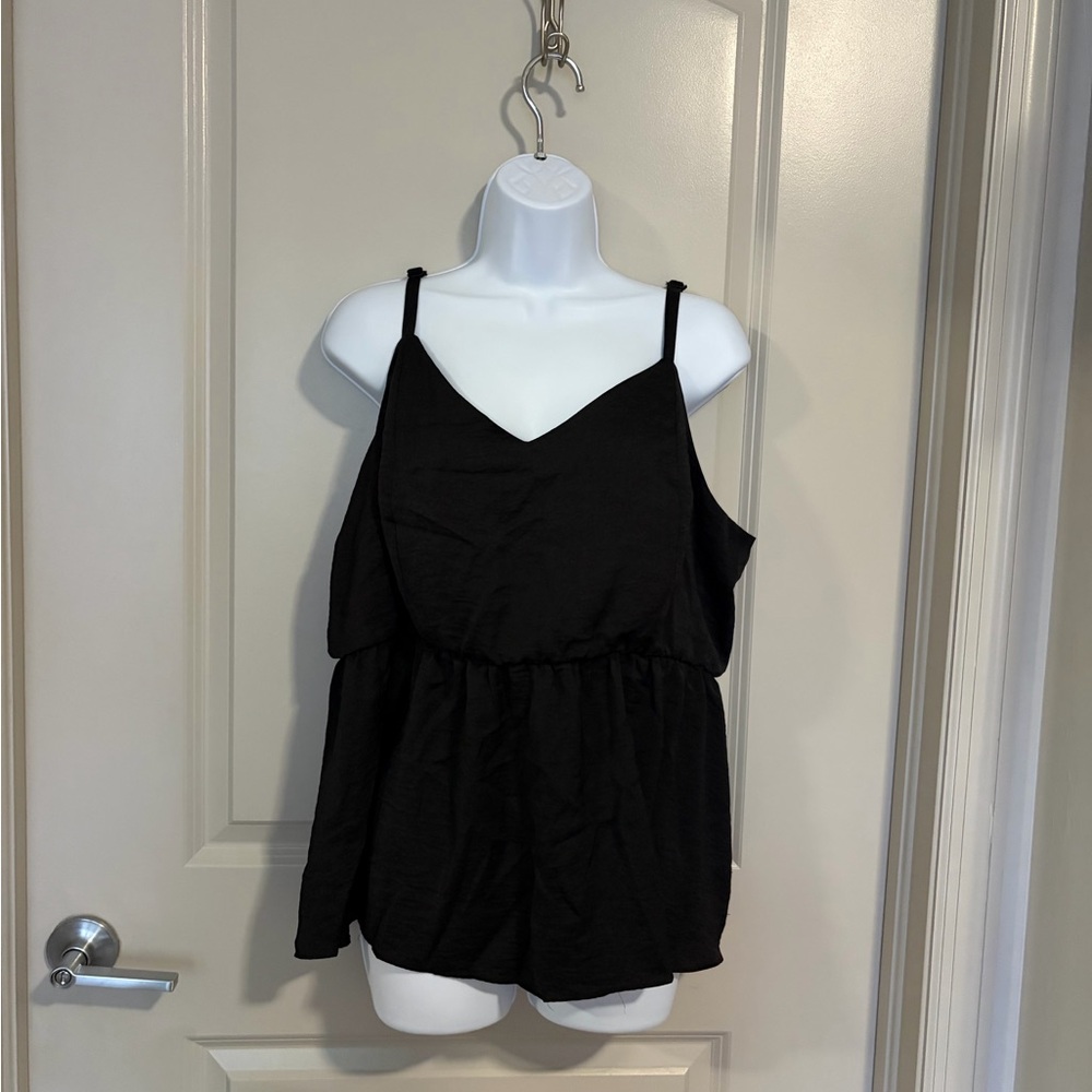 Torrid Black Layered Camisole Top